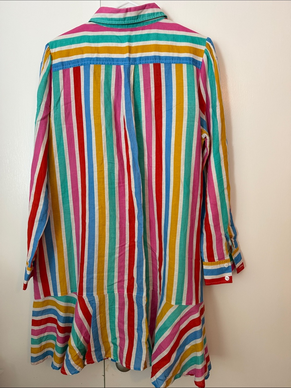 Tuckernuck Multicolor Striped Linen + Cotton Button-Up Shirt Dress - Picture 10 of 14